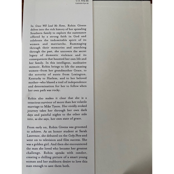BOOK (Hard Cover): Grace Will Lead Me Home by Robin Givens - Picture 3 of 3